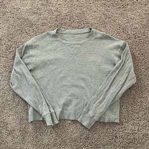 brandy melville long sleeve thermal grey